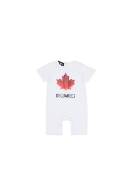 Tutina con stampa logo DSQUARED2 JUNIOR | DQ3248 D008JDQ100